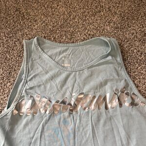 Nike Sky Blue Tank with Metallic Silver Logo